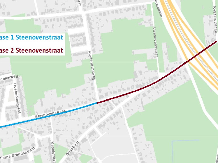 Asfalteringswerken Steenovenstraat in Berendrecht