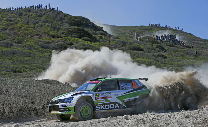 Reigning Czech Champions Jan Kopecký and Pavel
Dresler (CZE/CZE), driving a ŠKODA FABIA R5, want to
repeat their last year’s victory in the WRC 2 category at
Rally Italy Sardegna