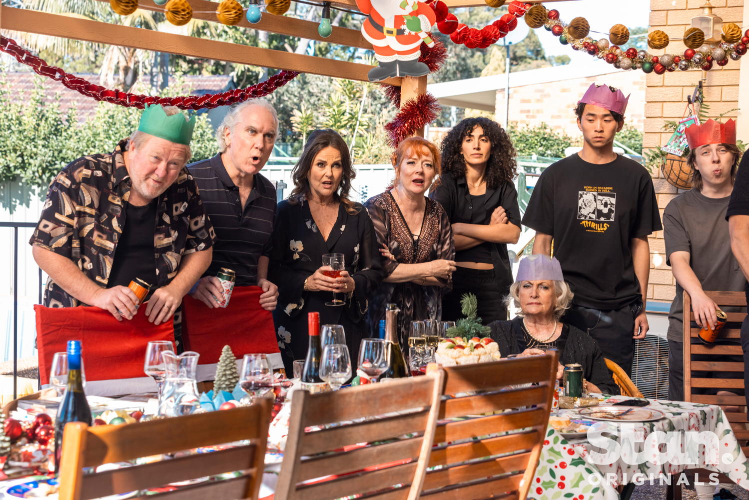 Steve Rodgers, Damien Garvey, Gia Carides, Mandy McElhinney, Priscilla Doueihy, Diana McLean, Leiong Hu and Ed Oxenbould. Photo credit- Lisa Tomasetti_71.jpg