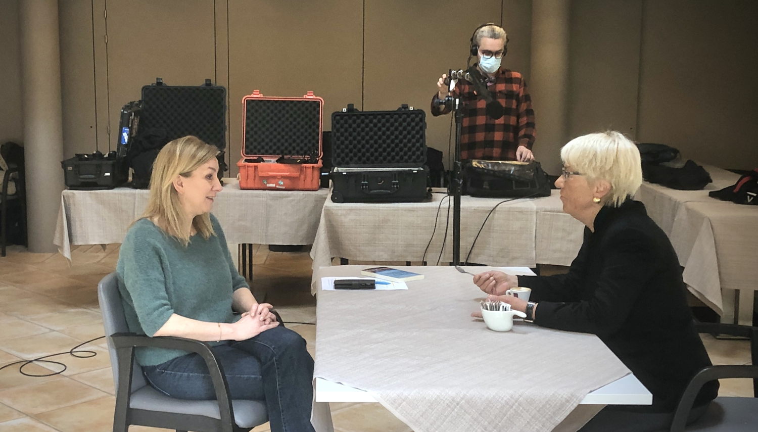 Inge Vrancken en Carla Del Ponte