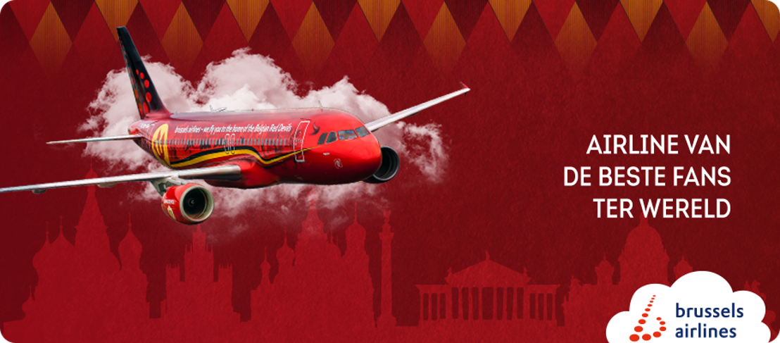 Brussels Airlines brengt Rode Duivels en hun fans naar Rusland