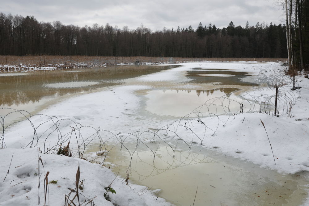 Frontière militarisée entre la Pologne et la Biélorussie. ©Jakub Jasiukiewicz/MSF