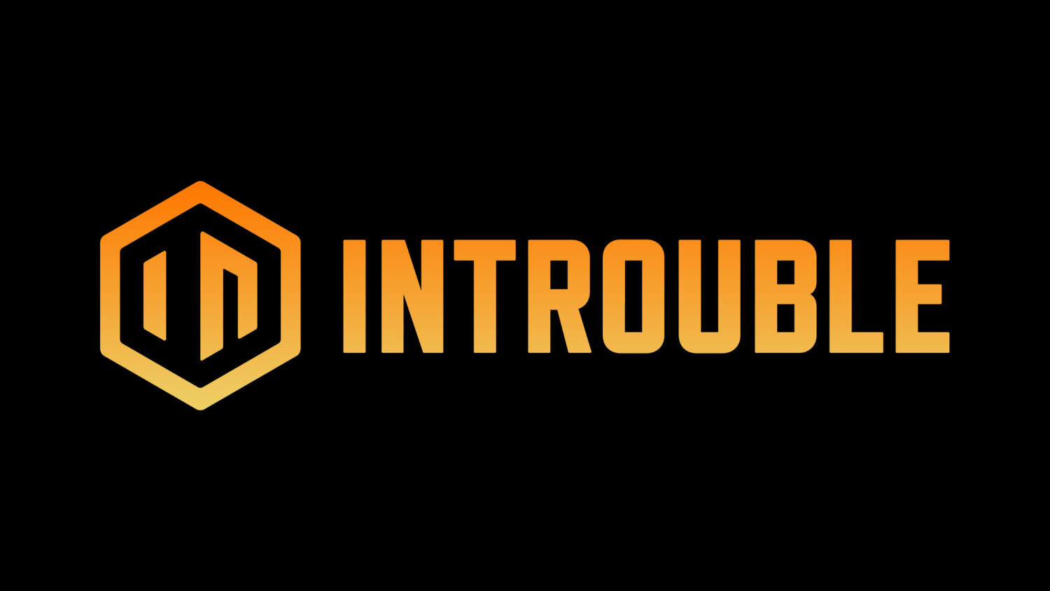 INTROUBLE logo on black background