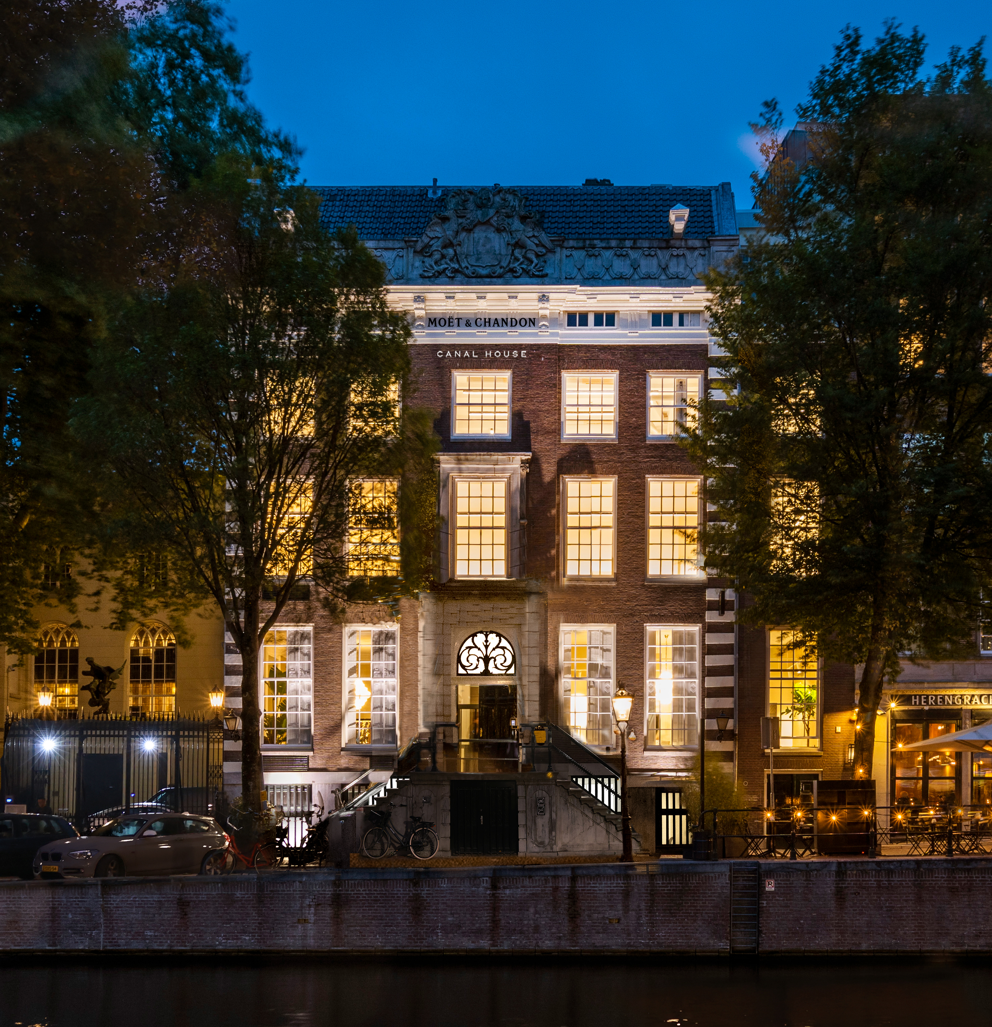 Moët & Chandon opent champagnehuis in Amsterdam