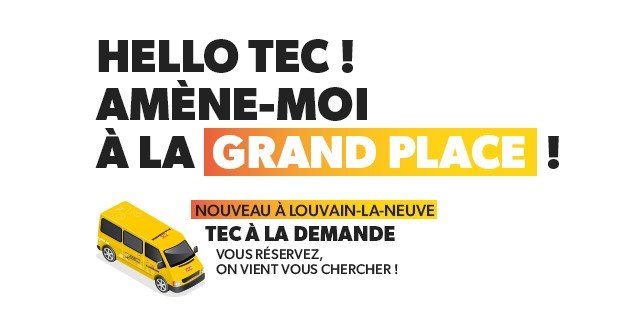Lancement du service TEC à la demande à Louvain-la-Neuve !