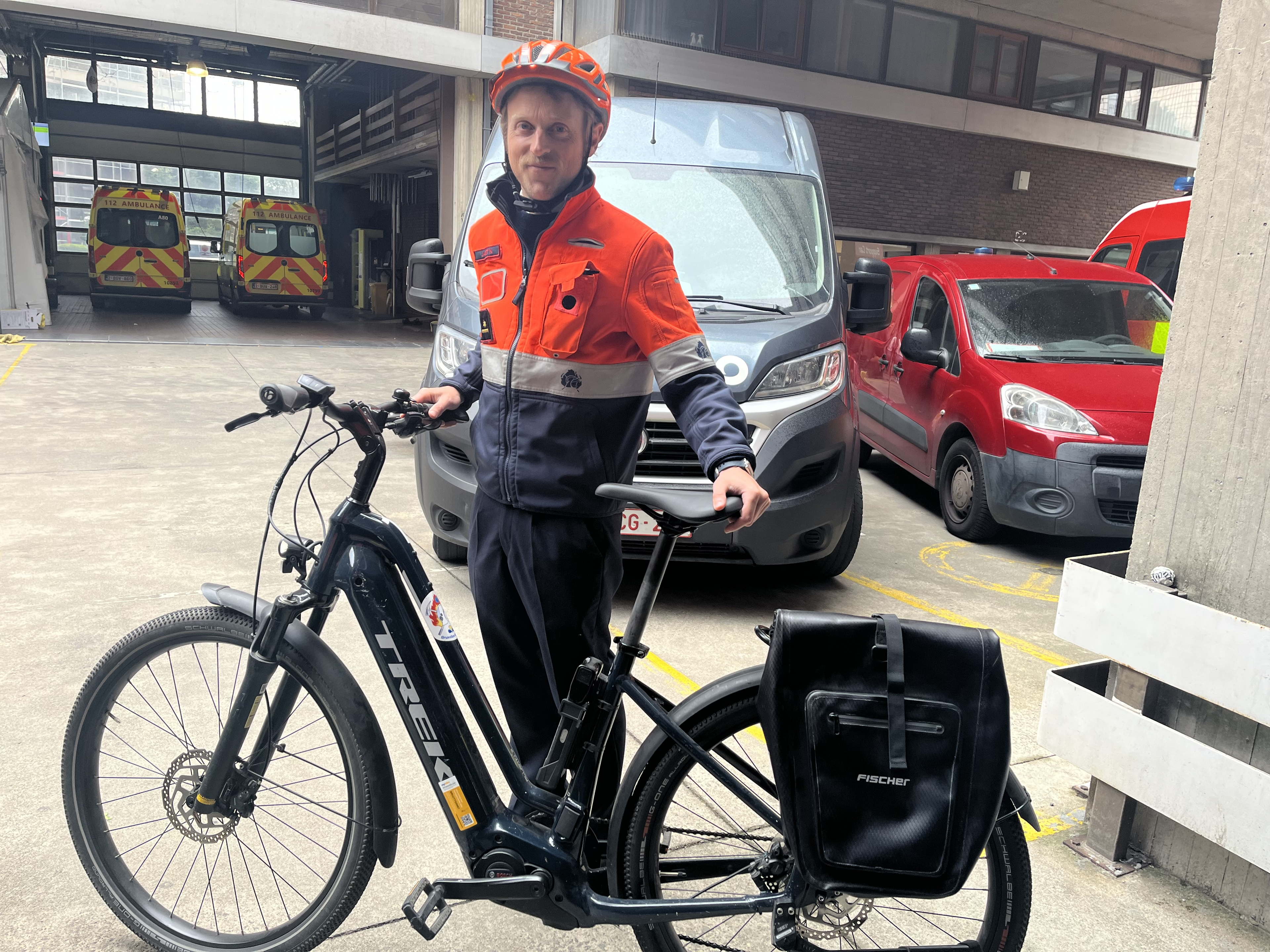 Les Pompiers de Bruxelles à vélo avec The Bike Project