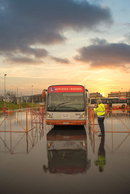 © MIVB Oefenplein opleiding buschauffeurs