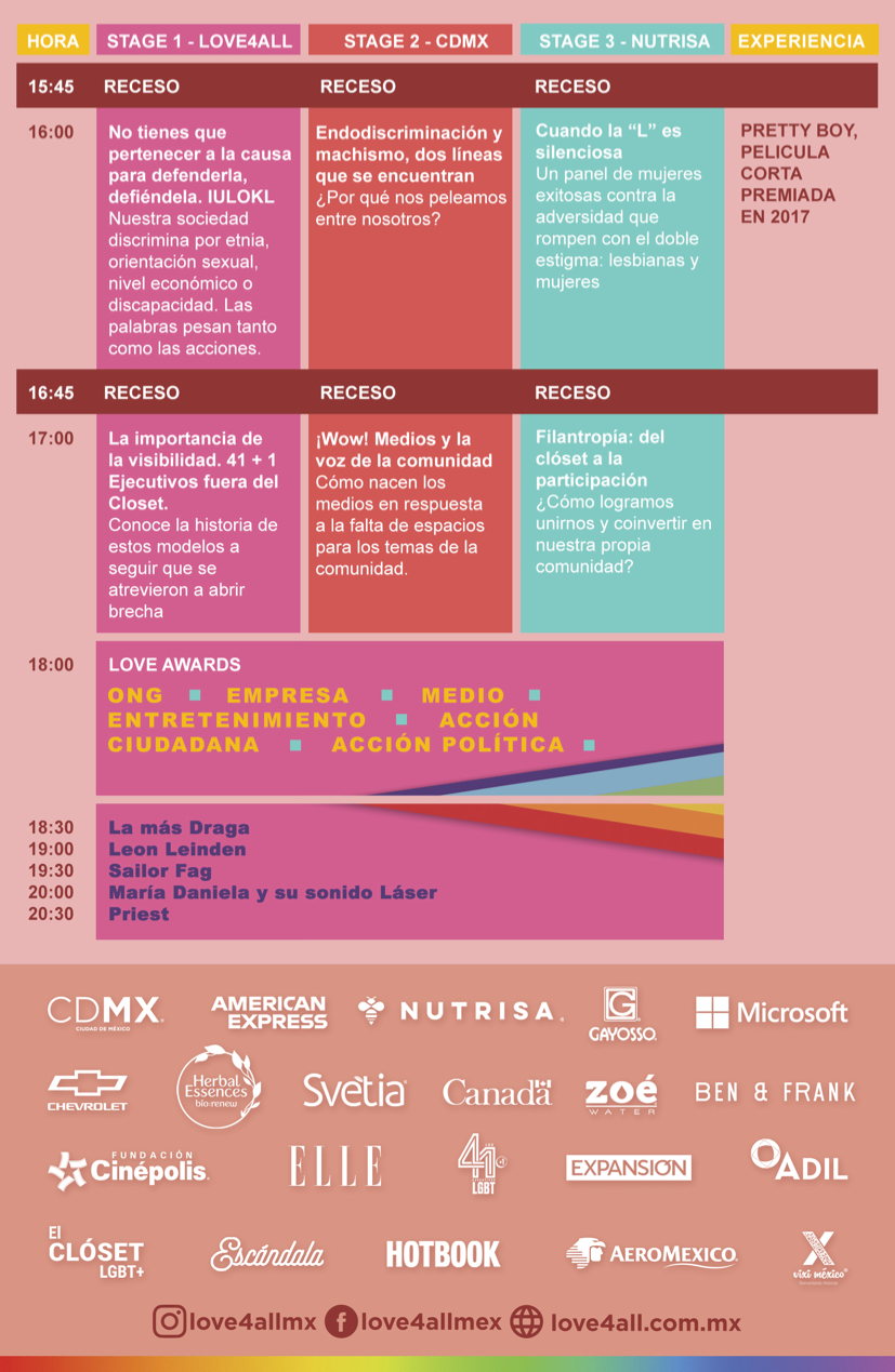 Agenda Love4All 2019