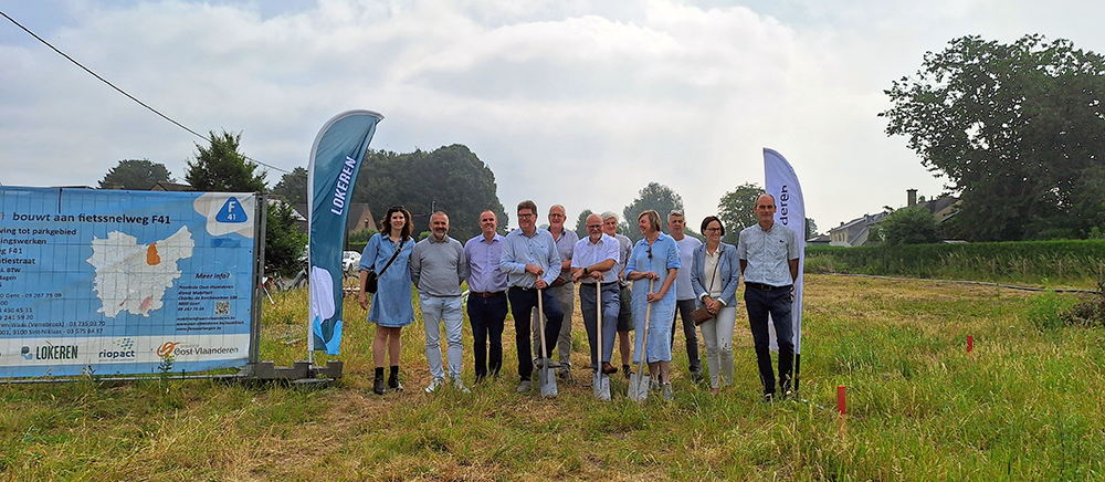 Provincie start werken aan fietssnelweg F41 in Moerbeke
