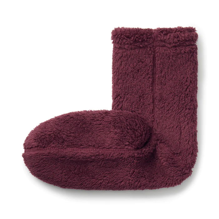 MUJI Right Angle Boa Fleece Cozy Socks, $12.90, muji.us 