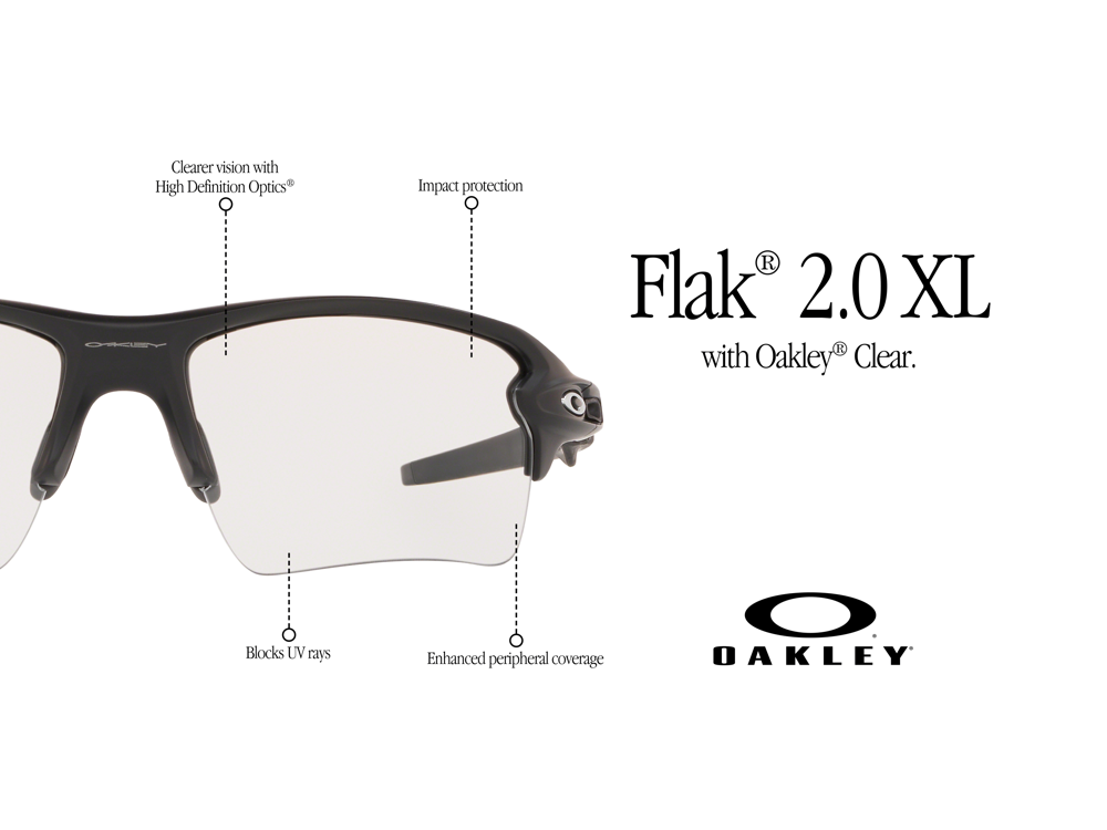 OAKLEY CLEAR COLLECTION - CAMPAIGN IMAGE: FLAK 2.0 XL