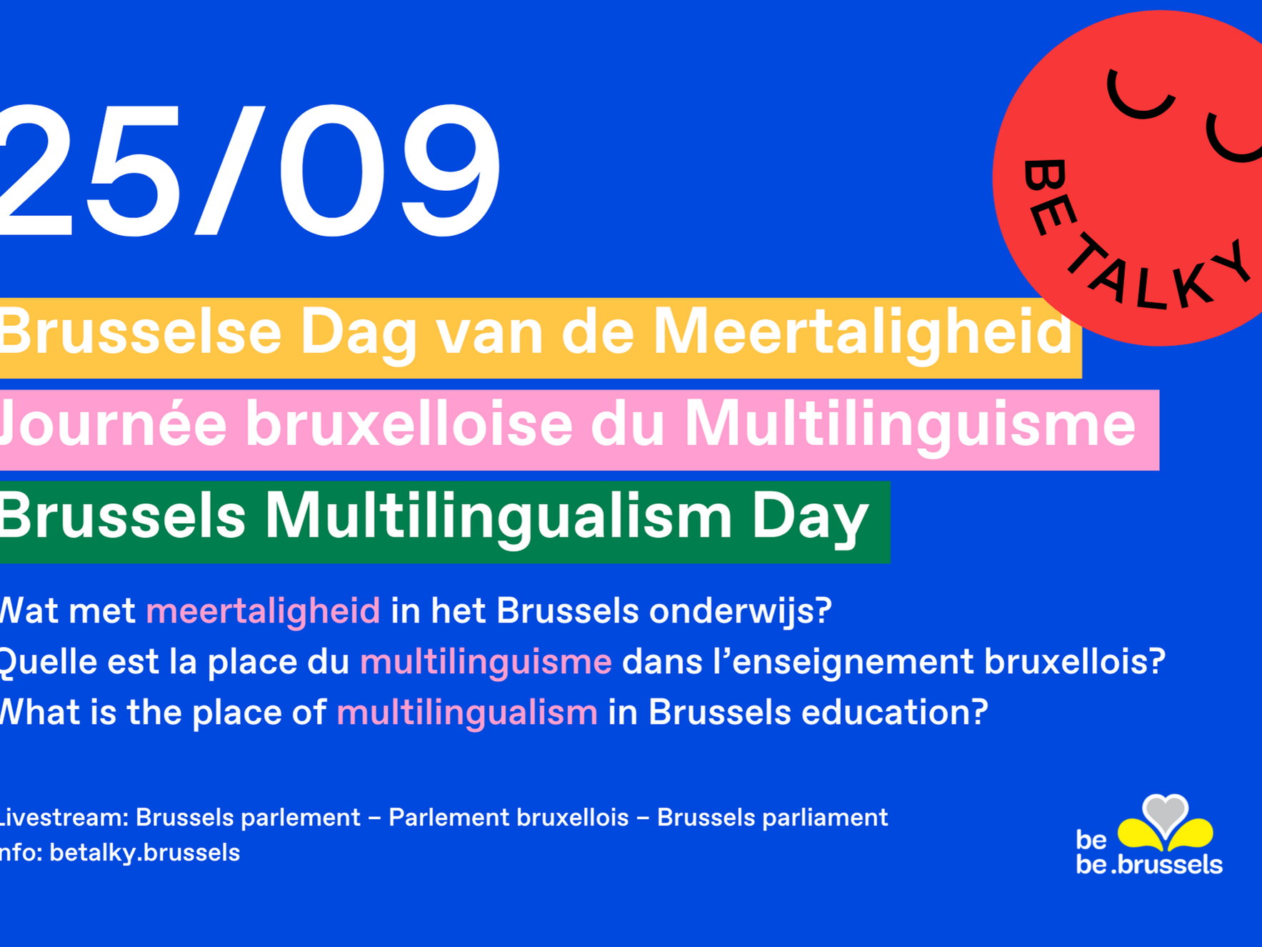The second Brussels Multilingualism Day will highlight the diversity of languages in Brussels schools.
