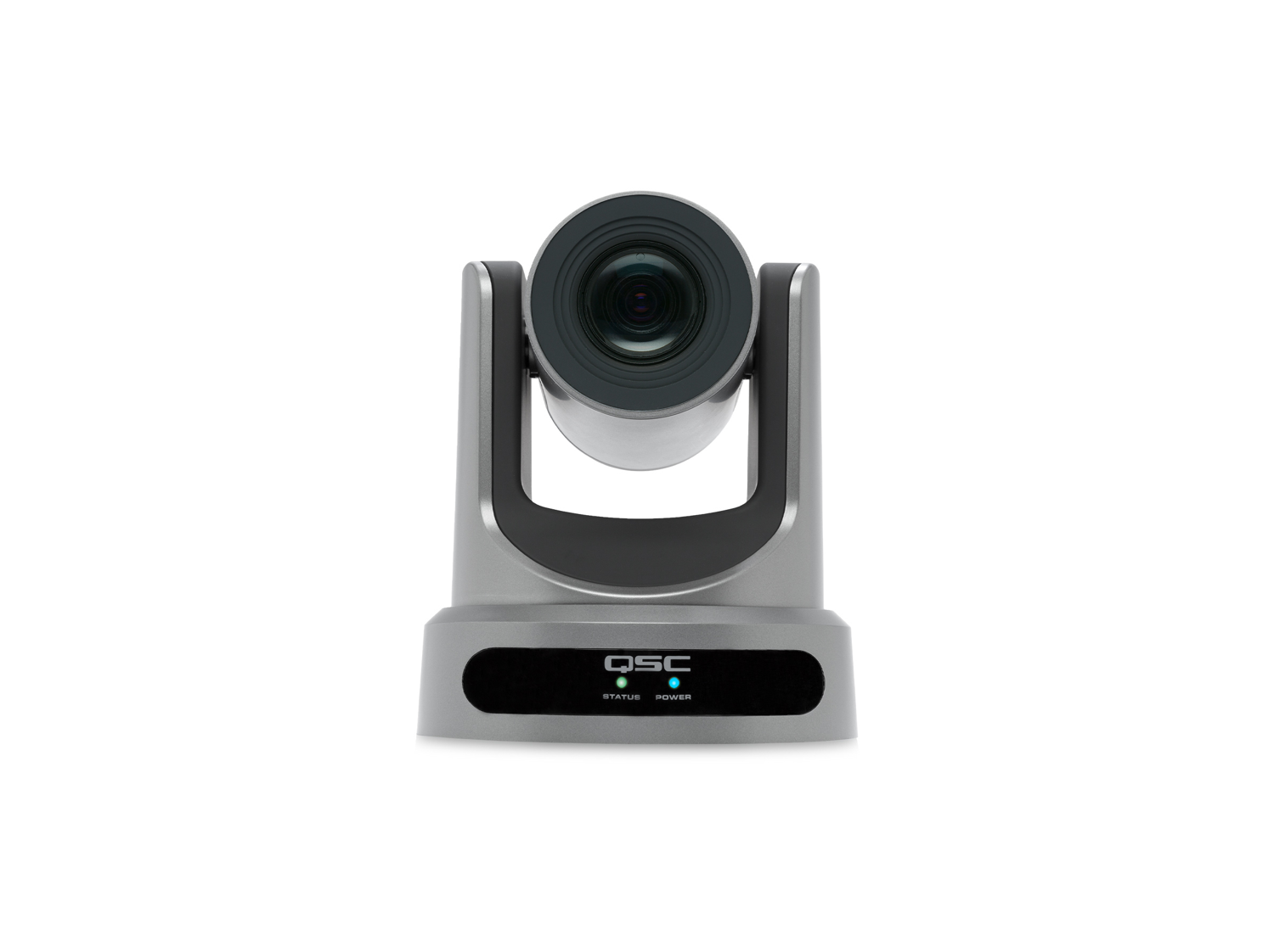 The TeamConnect Ceiling 2 microphone delivers the audio signal to control the camera direction