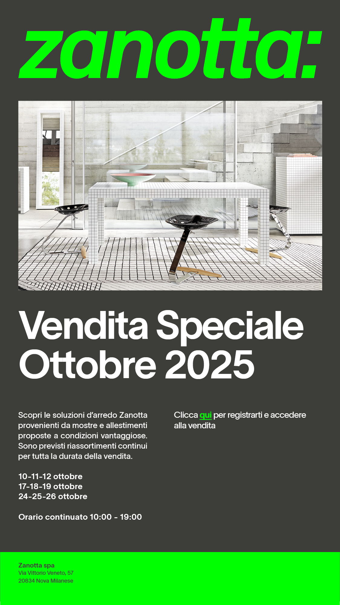 VENDITA SPECIALE OTTOBRE 2025
