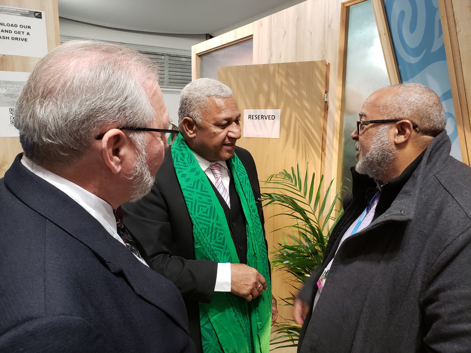 President of Fiji, Mr. Frank Bainimarama and OECS Director General Dr. Didacus Jules