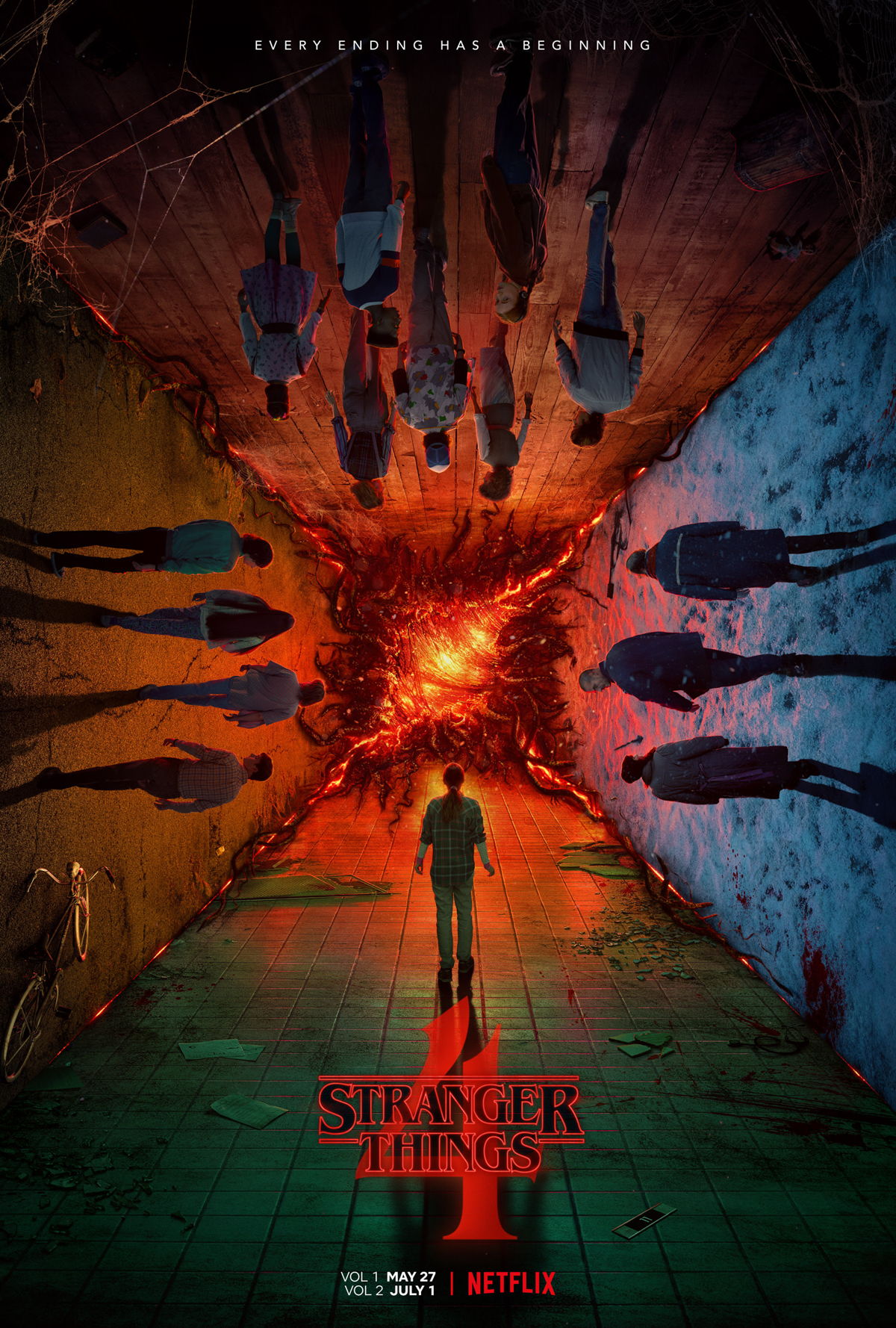 Netflix goes the extra mile for its viewers – the OTT provider is the world’s first to offer AMBEO 2-Channel Spatial Audio to its customers. The first title to benefit from this enhanced spatial audio experience is Season 4 of Stranger Things
Poster courtesy of Netflix