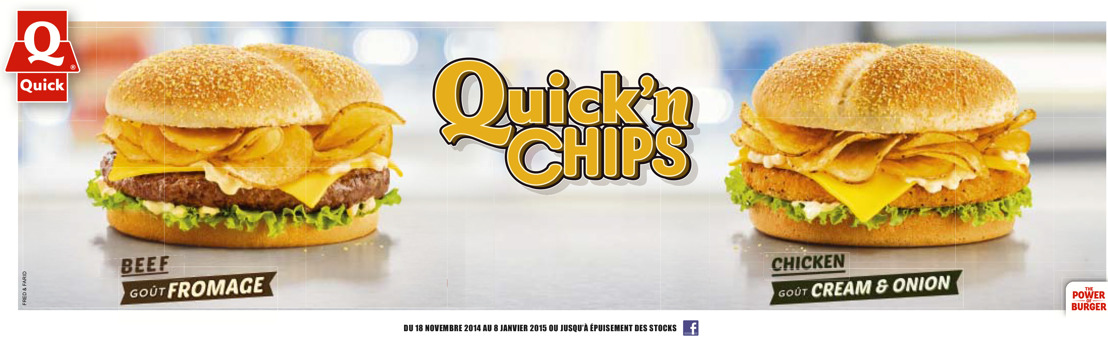 Quick’n Chips: Des chips craquantes cuites maison pour un hamburger super croustillant