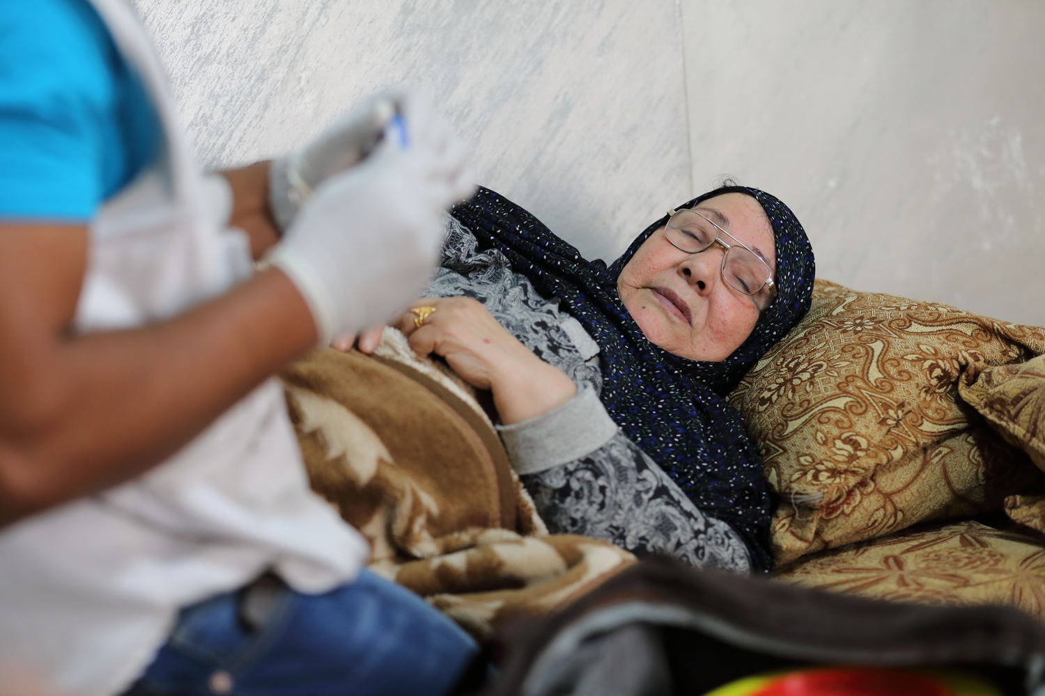Khairiya, 77, is from Syria and currently living in Jordan. She has had diabetes for 15 years. Credit: Maya Abu Ata/MSF, taken 4 November 2017