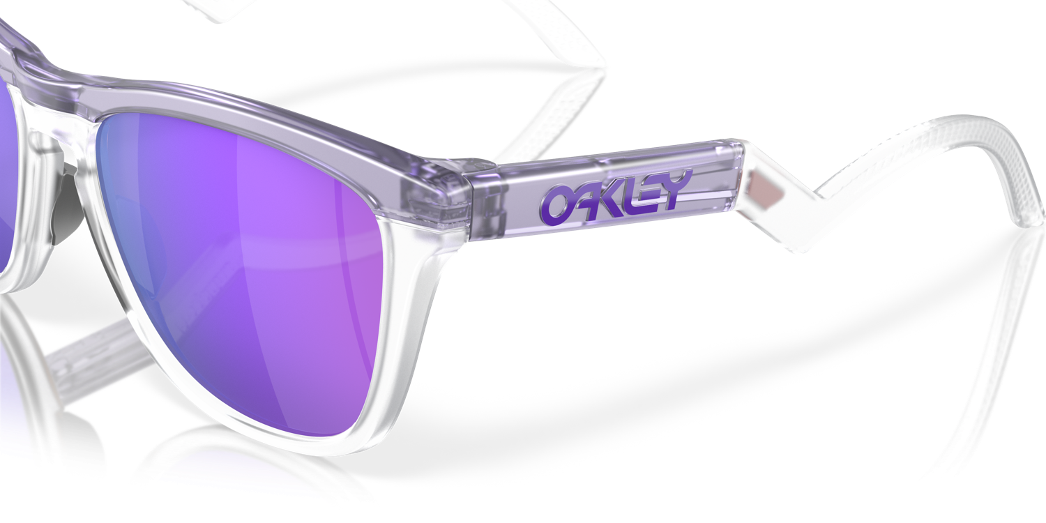 OAKLEY FROGSKIN HYBRID MATTE TRANSPARENT LILAC WITH PRIZM VIOLET (4)