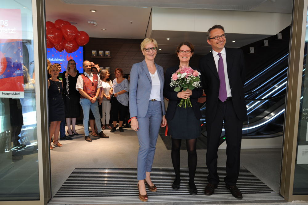 (v.l.n.r.) Nina Hugendubel, Christina Weber, Maximilian Hugendubel
