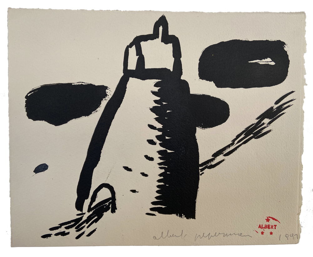 tunnel, 26 x 21 cm, ink on paper, 1991
