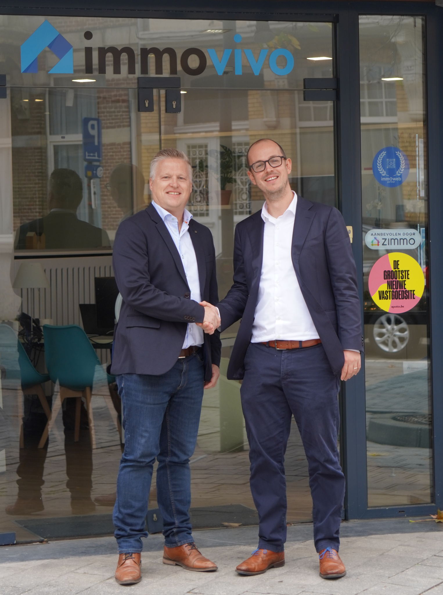 Altro-CEO Dave Bracke (links) en Tom Voet, zaakvoerder van Immo Vivo. Altro-CEO Dave Bracke (links) en Tom Voet, zaakvoerder van Immo Vivo.