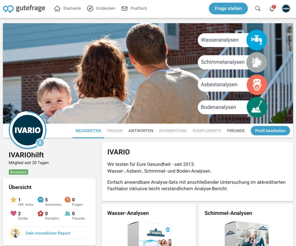 IVARIO berät auf gutefrage.net