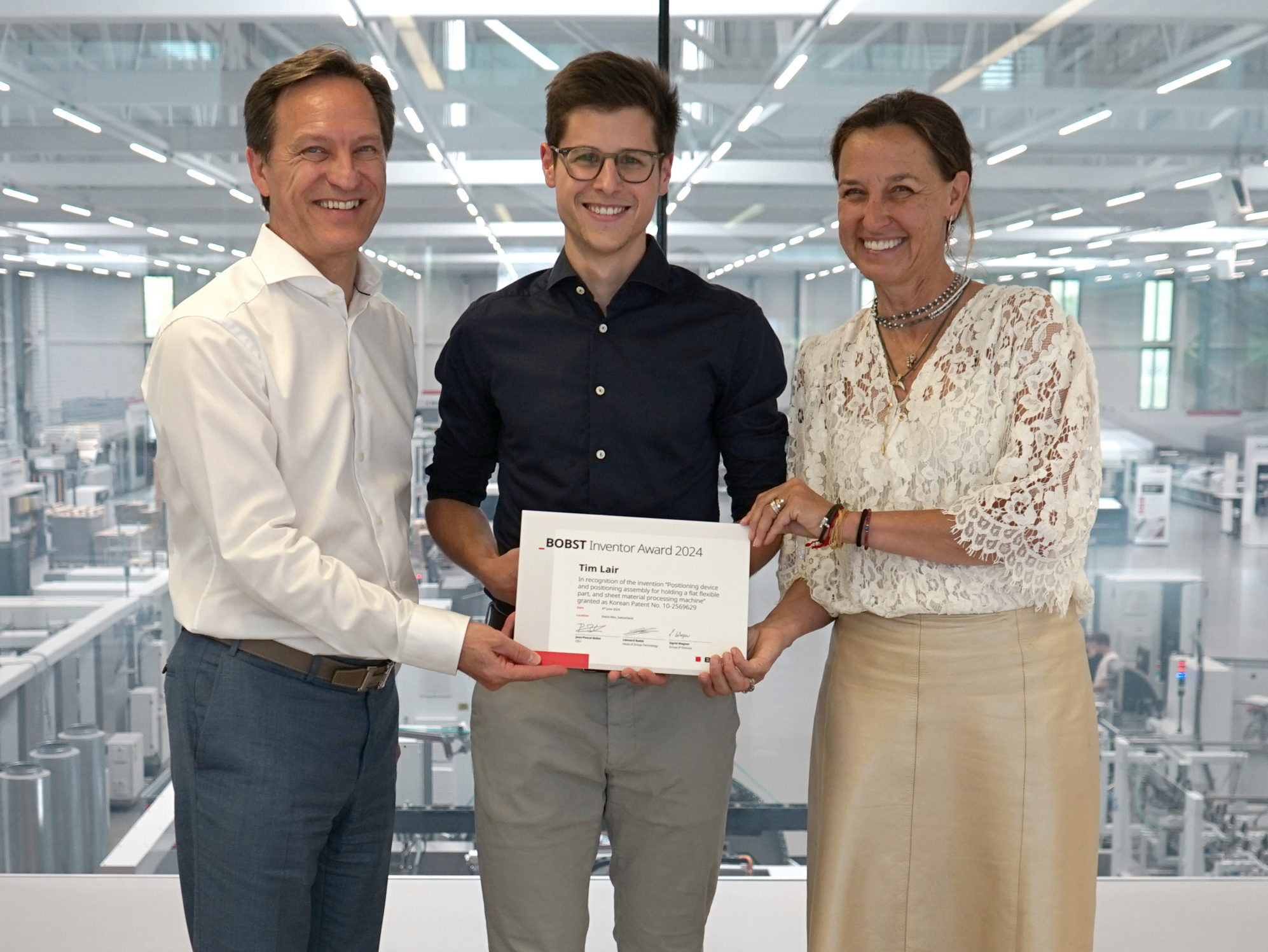 BOBST célèbre les innovations des employés avec le prix de l’inventeur 2024