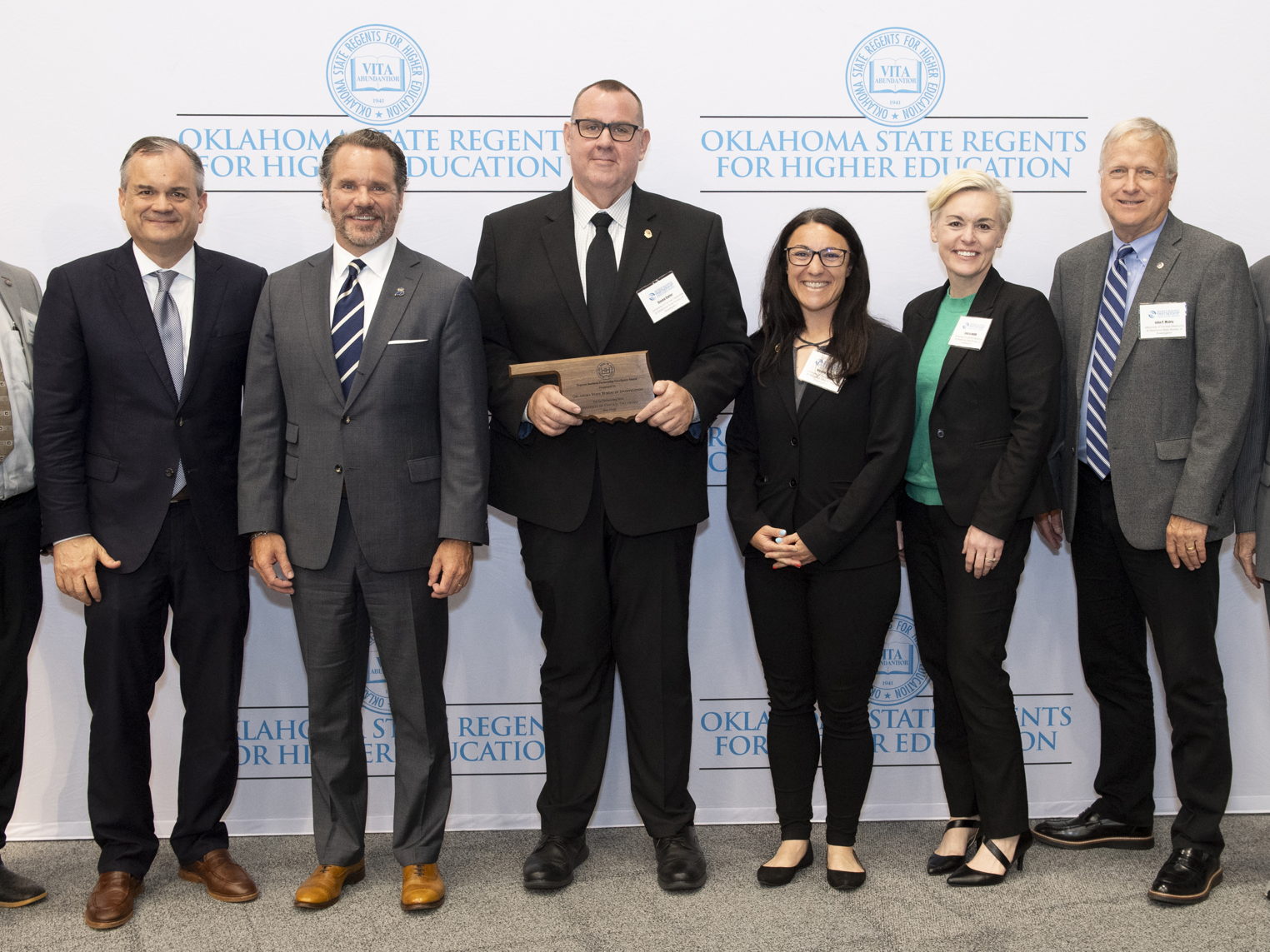 UCO Hosts, Awarded Regents Business Partnership Excellence Awards