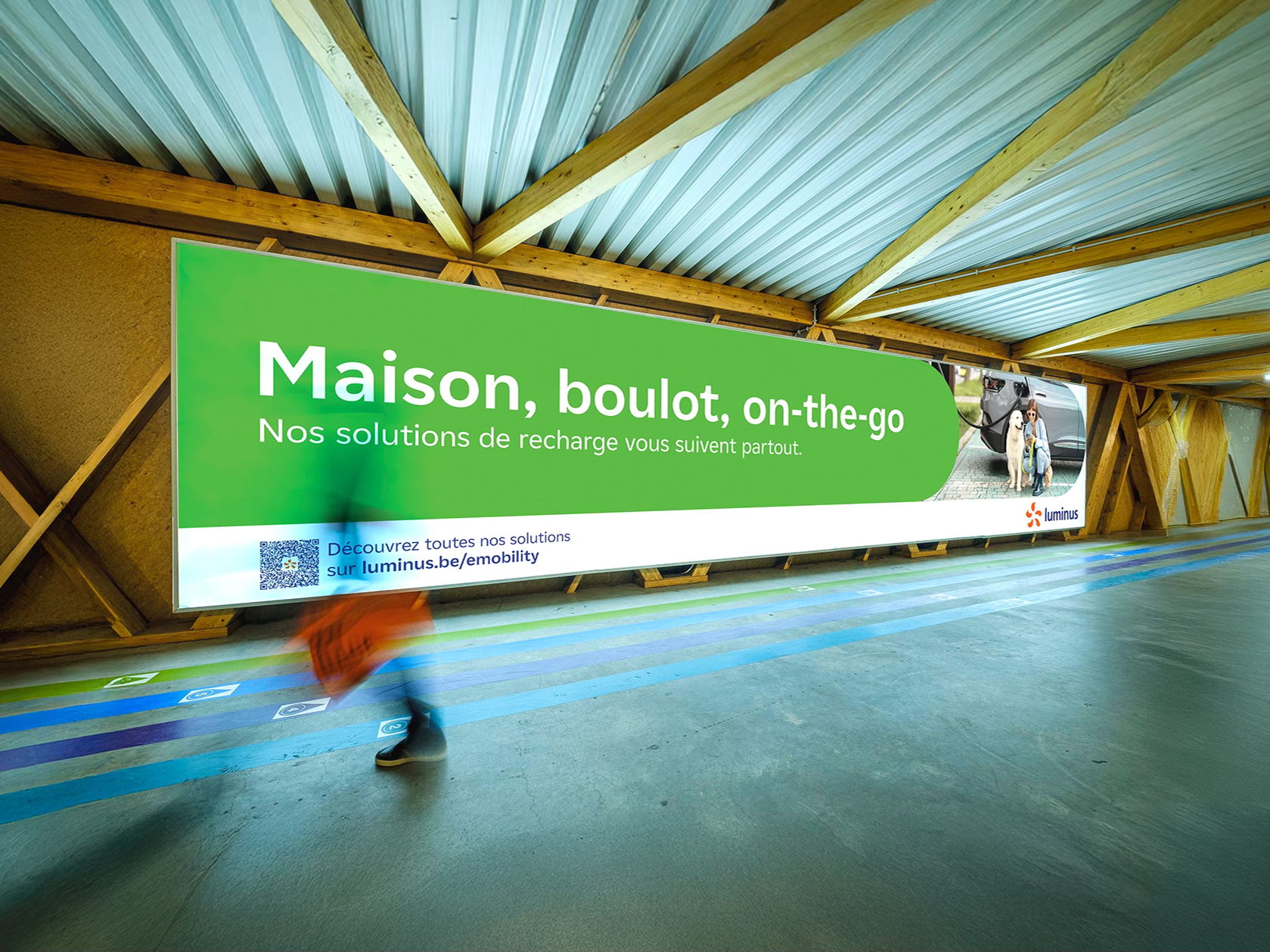 Maison, boulot, on-the-go : Luminus et Boondoggle Havas vous suivent partout.