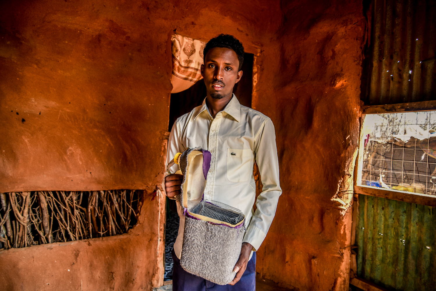 Mohamed Hussein Bule, 27, lives with Type 1 diabetes. He is a refugee and teaches in one of the schools in Dagahaley.
Copyright: Paul Odongo/MSF