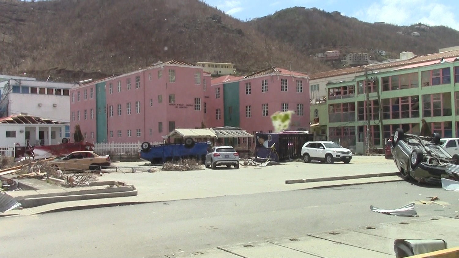 Situation in Tortola after hurricane Irma