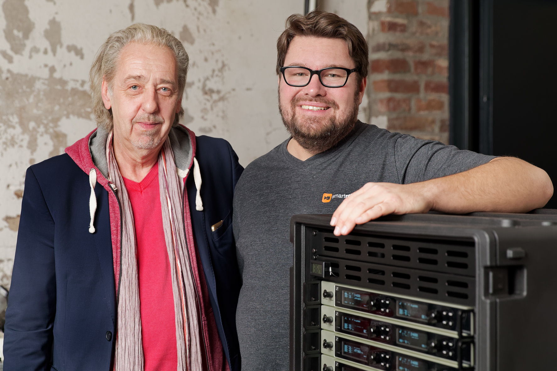 Norbert Gutzmann (left) is Managing Director of the Cologne-based company “Audioservice Norbert Gutzmann e.K.” and is a certified Sennheiser Premium Partner. Martin Groß (right) is Technical Director Audio at smartregie GmbH