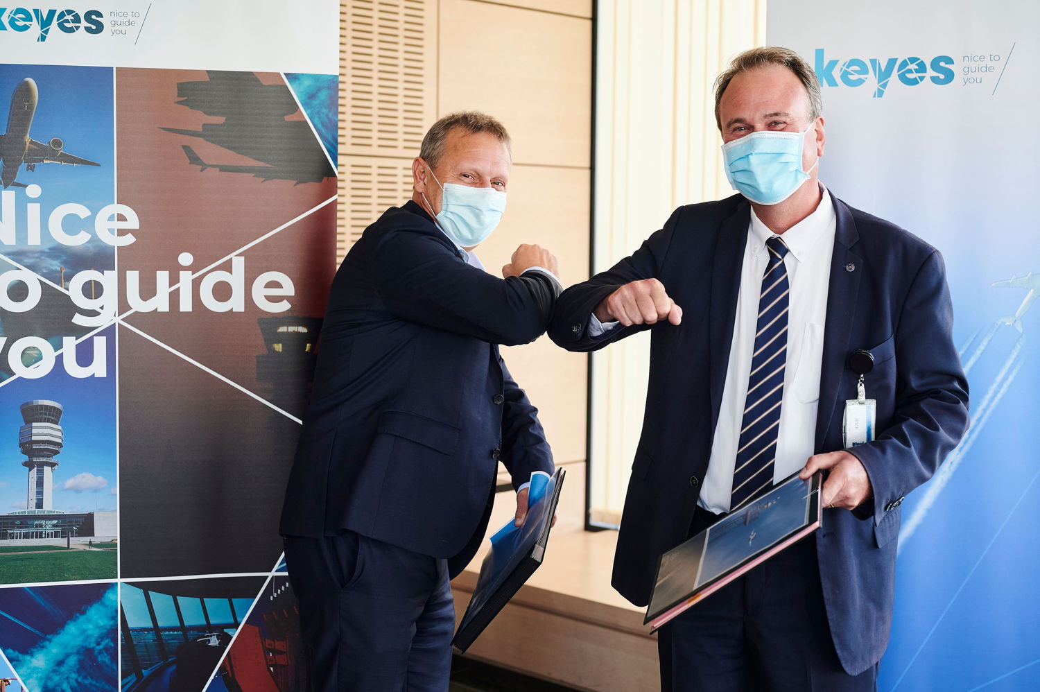 Johan Decuyper CEO skeyes and Per Ahl CEO&President Saab Digital Air Traffic Solutions