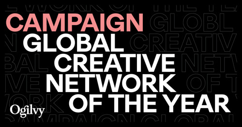 Ogilvy voor tweede achtereenvolgende jaar uitgeroepen tot Global Creative Network of the Year door Campaign