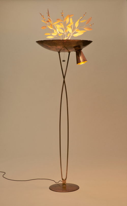 Concerto Floor Lamp (circa 1950) by Paavo Tynell at Galerie Eric Philippe. Courtesy of Galerie Eric Philippe.