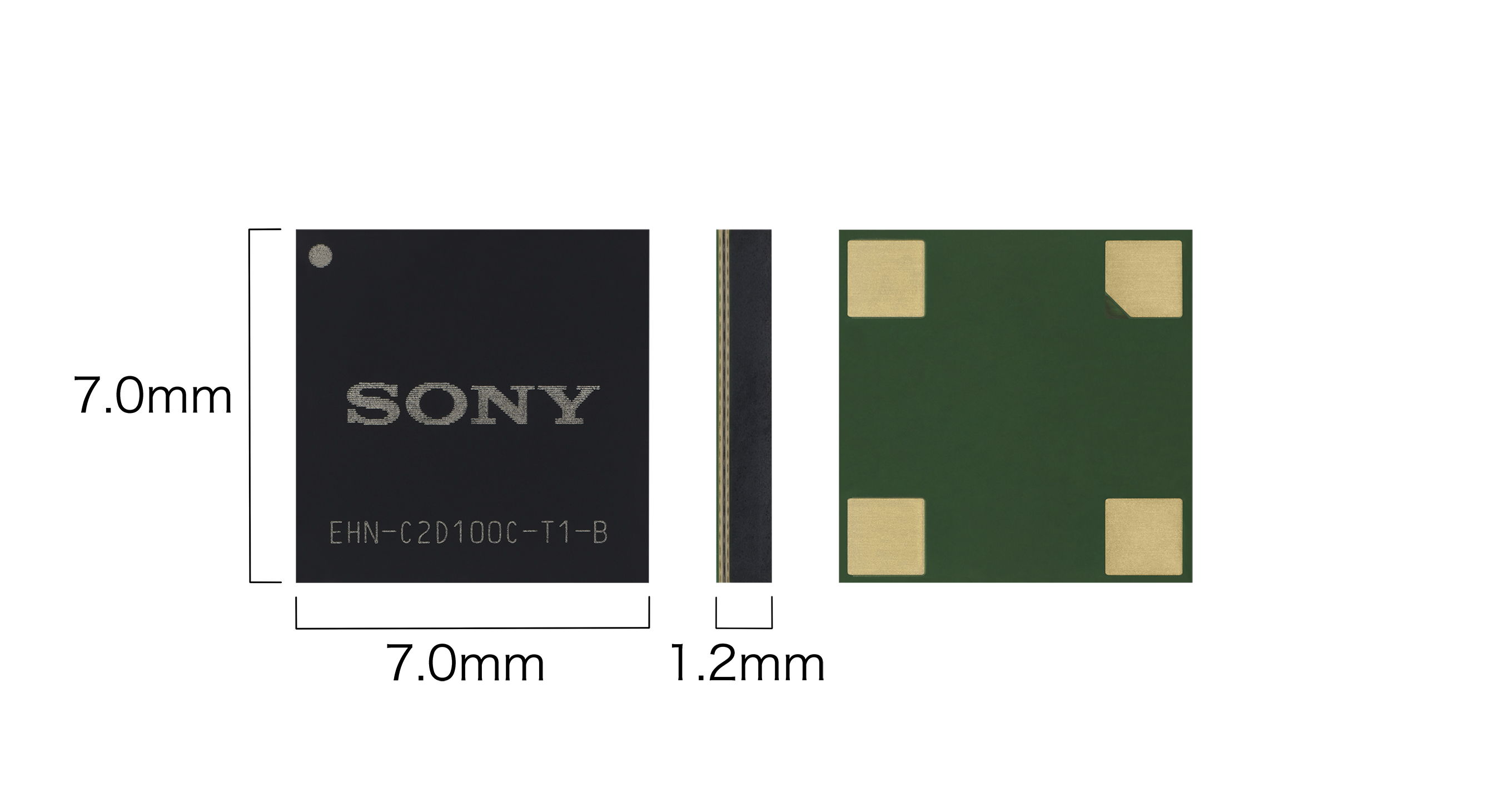 Developed module (size: 7 mm square) Developed module (size: 7 mm square)