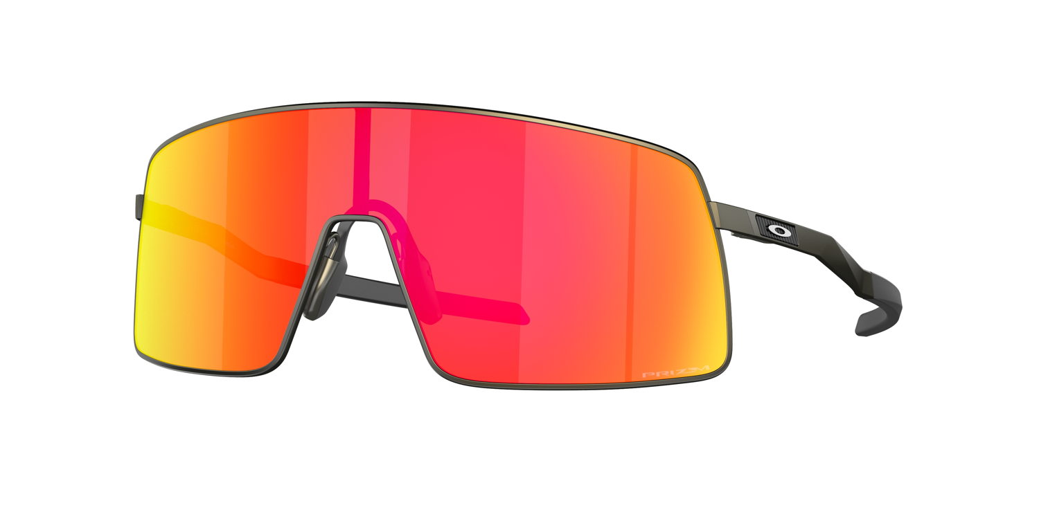 OAKLEY SUTRO TI SATIN CARBON WITH PRIZM RUBY