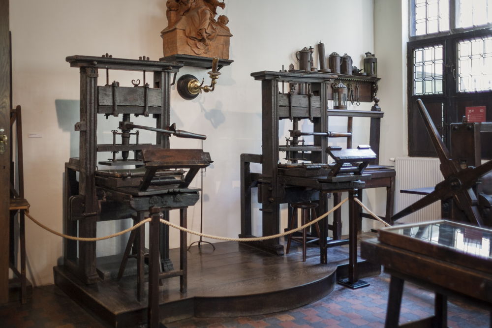 Museum Plantin-Moretus, oldest printing presses of the world, photo: Ans Brys