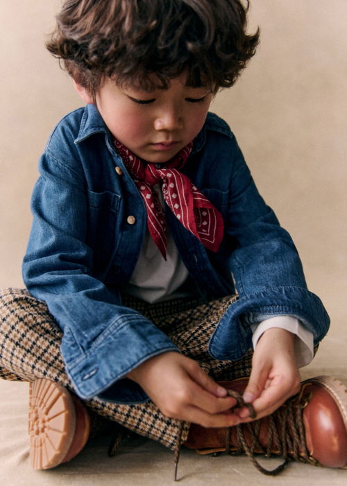 Petit Sézane - Chemise JOEY Denim light bleu denim