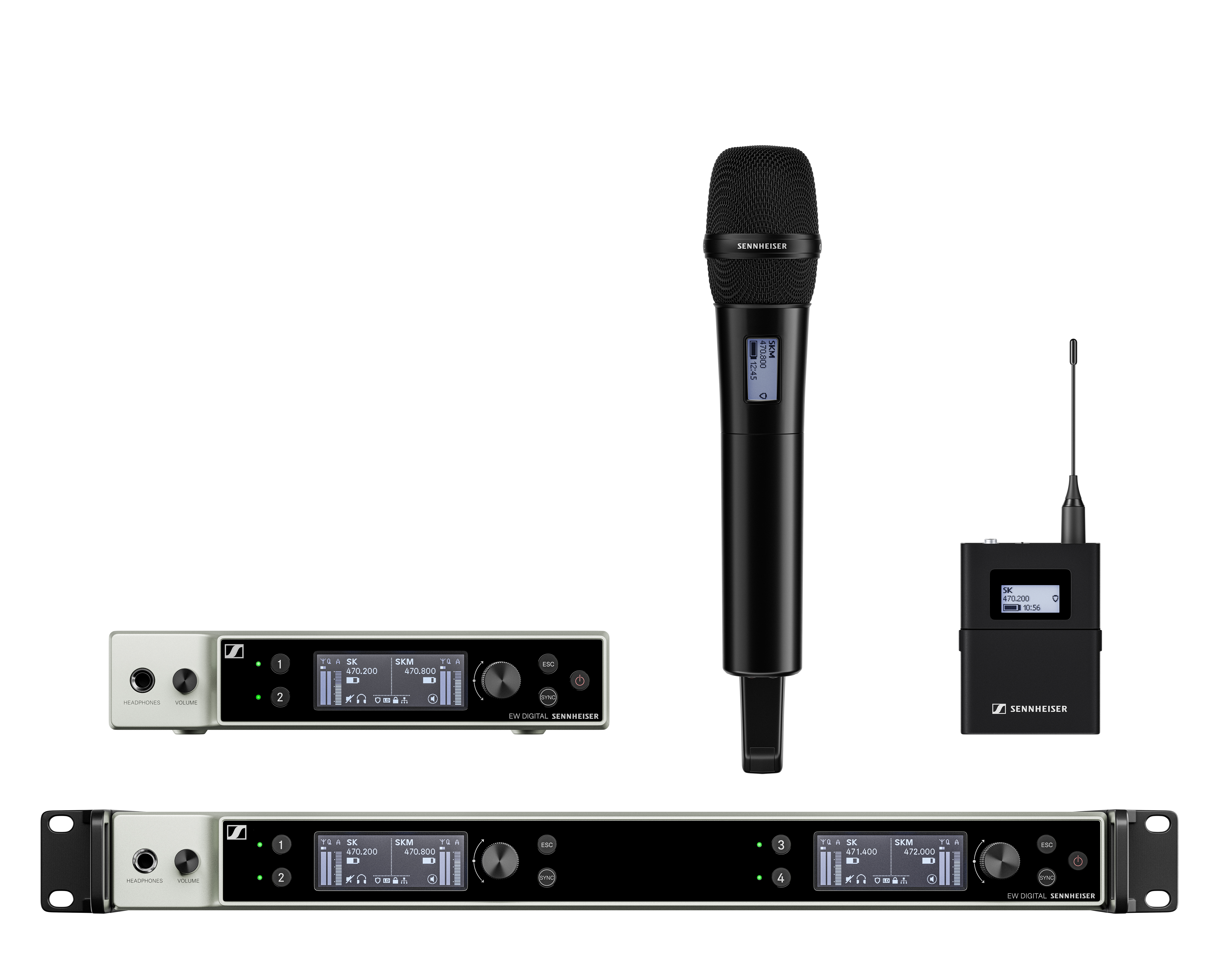Selected EW-DX components for live audio