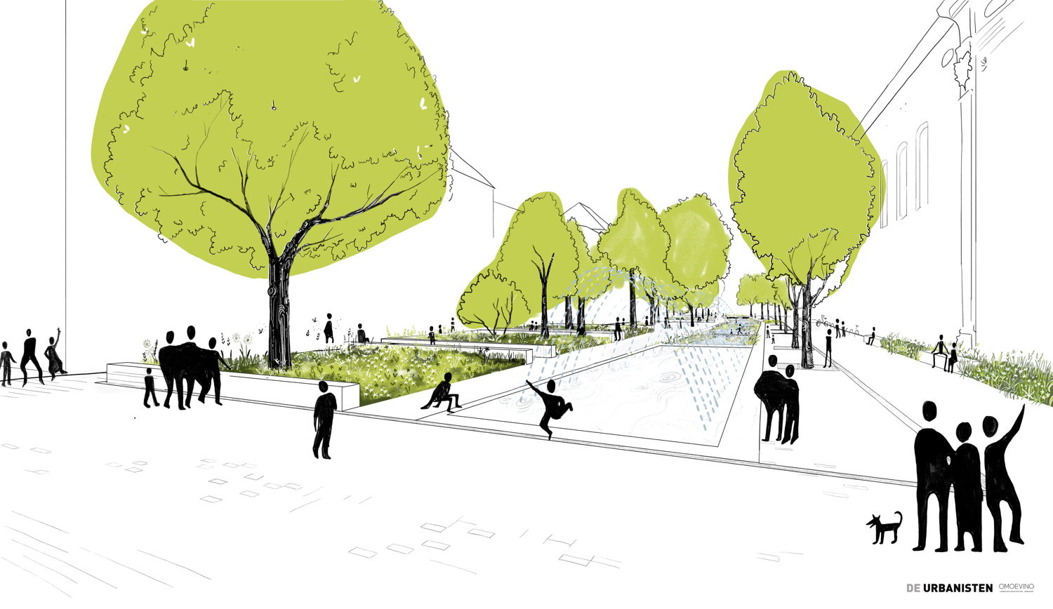 Wapper zicht vanaf Meir ©OMGEVING – De Urbanisten