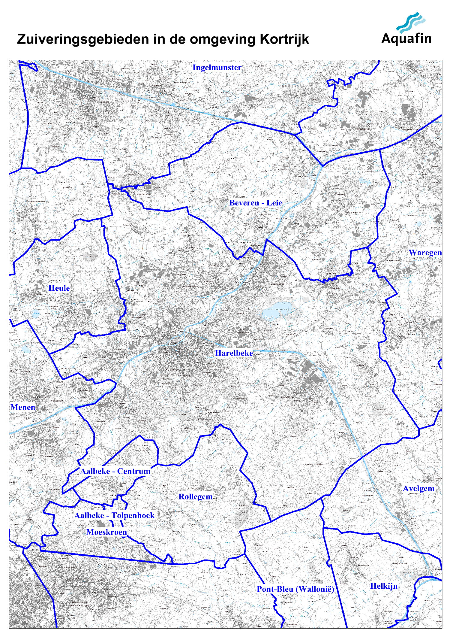 Waar wordt mijn afvalater gezuiverd: zuiveringsgebieden in de buurt van Kortrijk