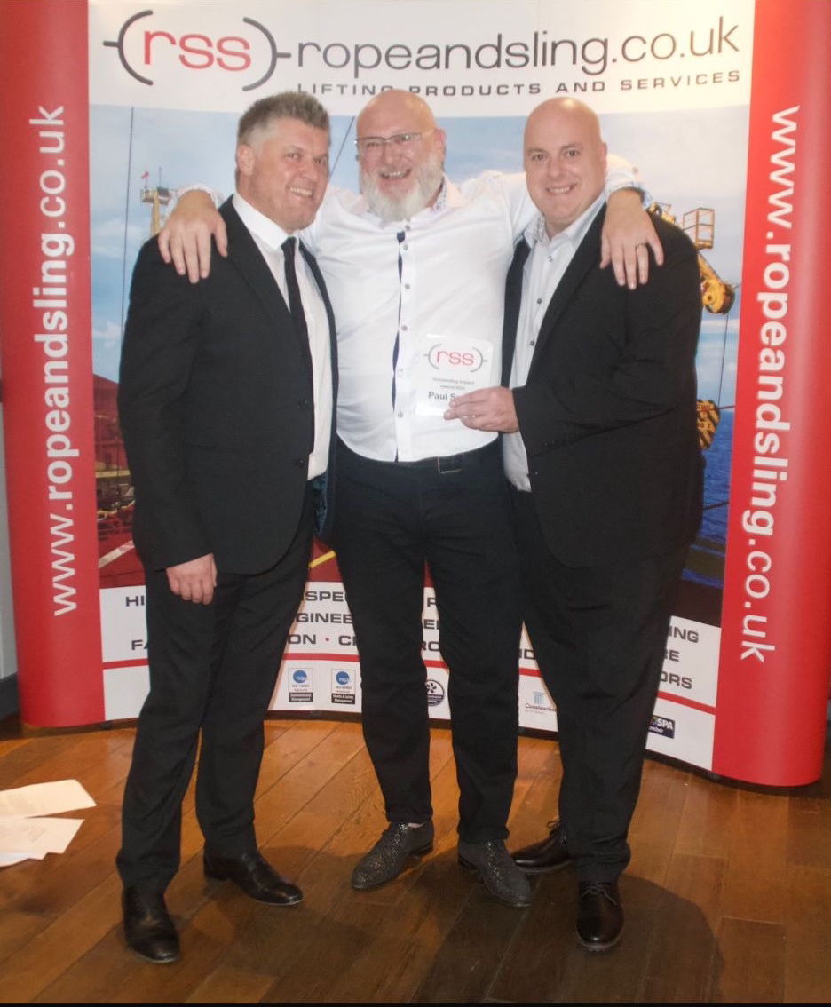 Paul Smith (centre) had an Outstanding Impact at the company, as Steve Hutin (left) and Alan Varney agreed.