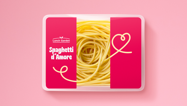 Lunch Garden and VML share meters-long spaghetti strand for Valentine's Day