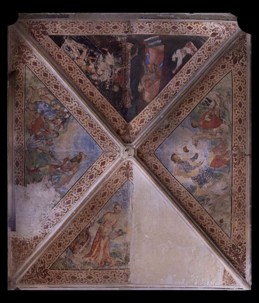 Salle héraldique. Anonyme, fresque sur les voûtes du château d’Heverlee, vers 1612