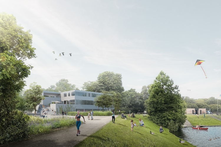 Nieuwbouw - zicht vanaf water