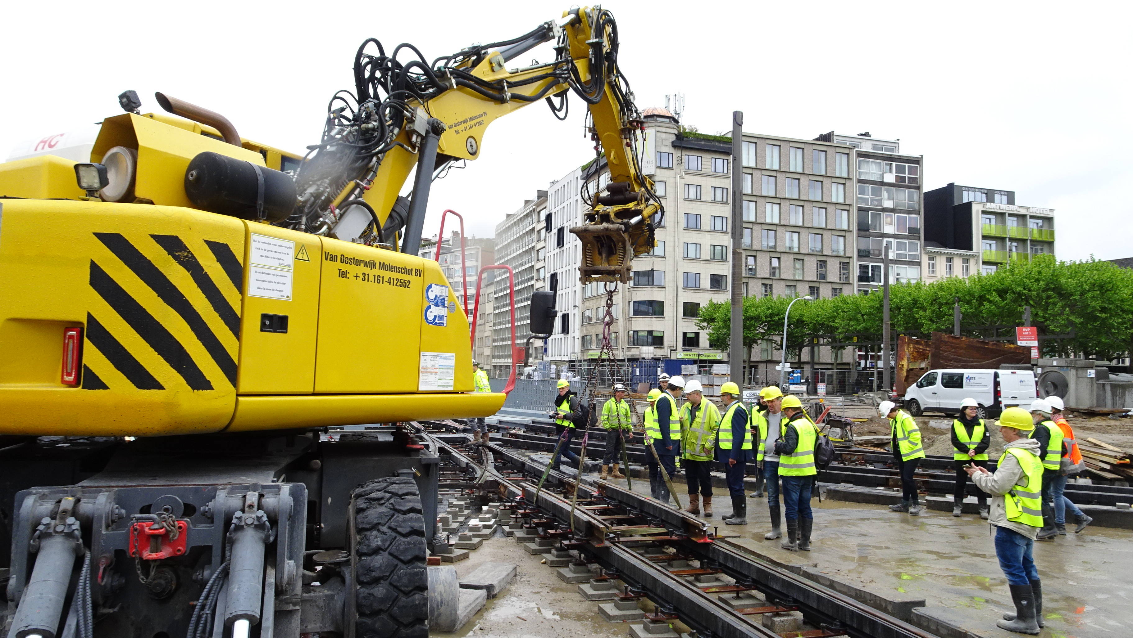 Tramsporen voor vernieuwde Leien zijn klaar