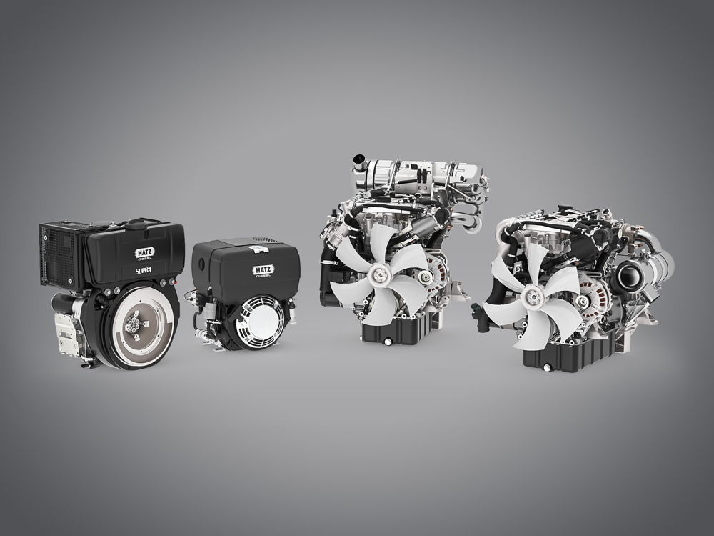 The H-Series of Hatz. The water-cooled three- and four-cylinder engines combine greater output, higher power, lower fuel consumption and a long service life through groundbreaking downsizing. The H-series satisfies the requirements on emission ceilings such as Stage III B in the EU, Tier 4 Final in the USA (without diesel particulate filter) and Stage V.