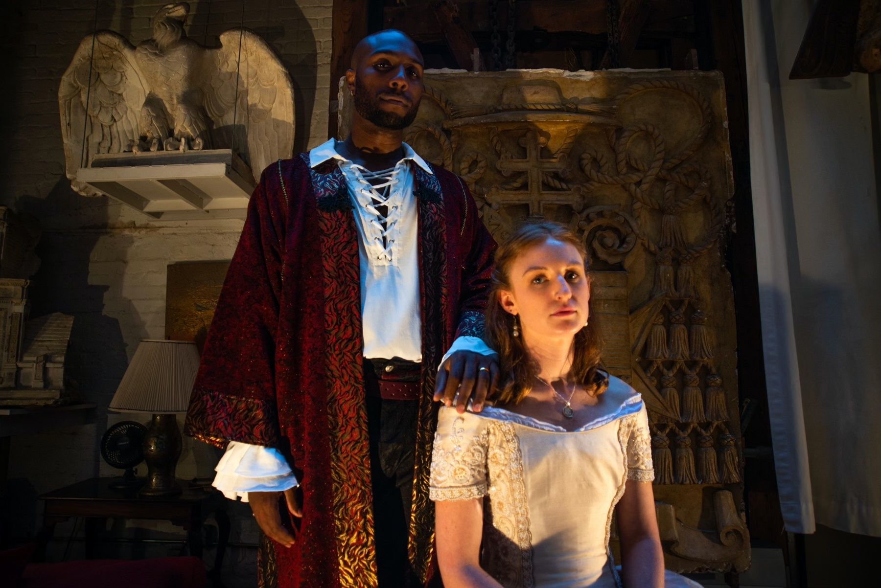 Eliott Johnson and Alanah Allen in Othello